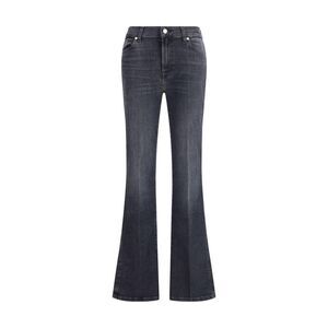 7FOR Bell Bottom Denim Jeans Women Black Jeans & Pants